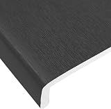 Eurocell 200mm Grey UPVC Window Board Cover Cill Capping 1.25m Long 9mm Thick view 4