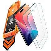 Spigen AlignMaster S Screen Protector for iPhone 17 | 9H+ tempered glass, Scratch resistance, auto-align tray, Lab-tested 100% clarity, Original touch, Case-friendly