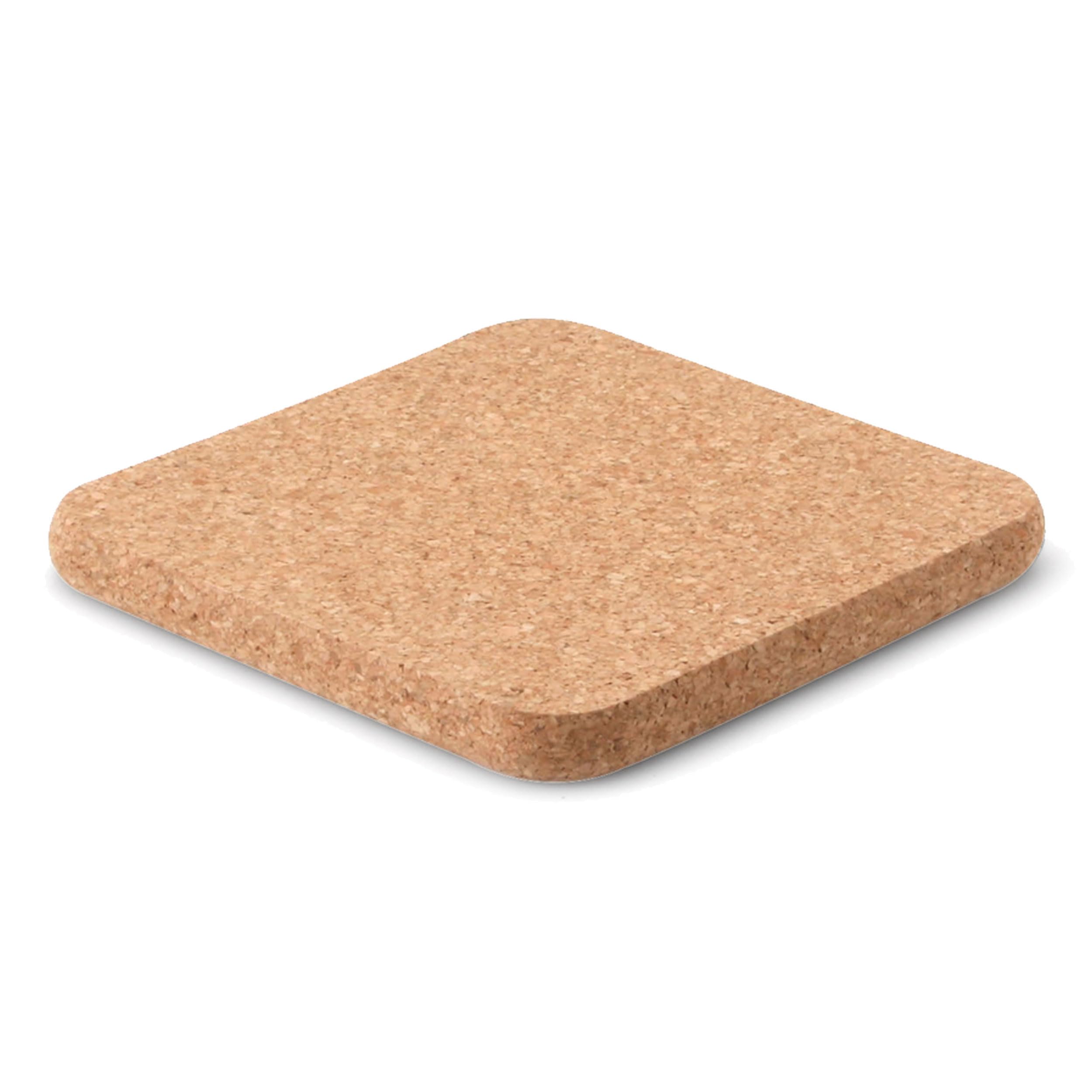 Continenta Cork Trivet Round, Wood, Light Brown, One Size