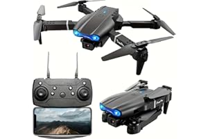 E99 Drone With Camera, Foldable RC Quadcopter Drone,Remote Control Drone Toys For Beginners Men's Gifts Indoor And Outdoor Af