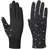 SUJAYU Full Finger Gloves Women, Thin Cotton Hiking Gloves Cycling Gloves Bike Accessories, Breathable Touchscreen UPF Glove Sun Protection Glove for Women