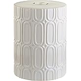 Safavieh Melody Glazed Ceramic Decorative Garden Stool, Cream
