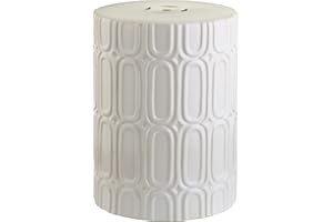 Safavieh Melody Glazed Ceramic Decorative Garden Stool, Cream