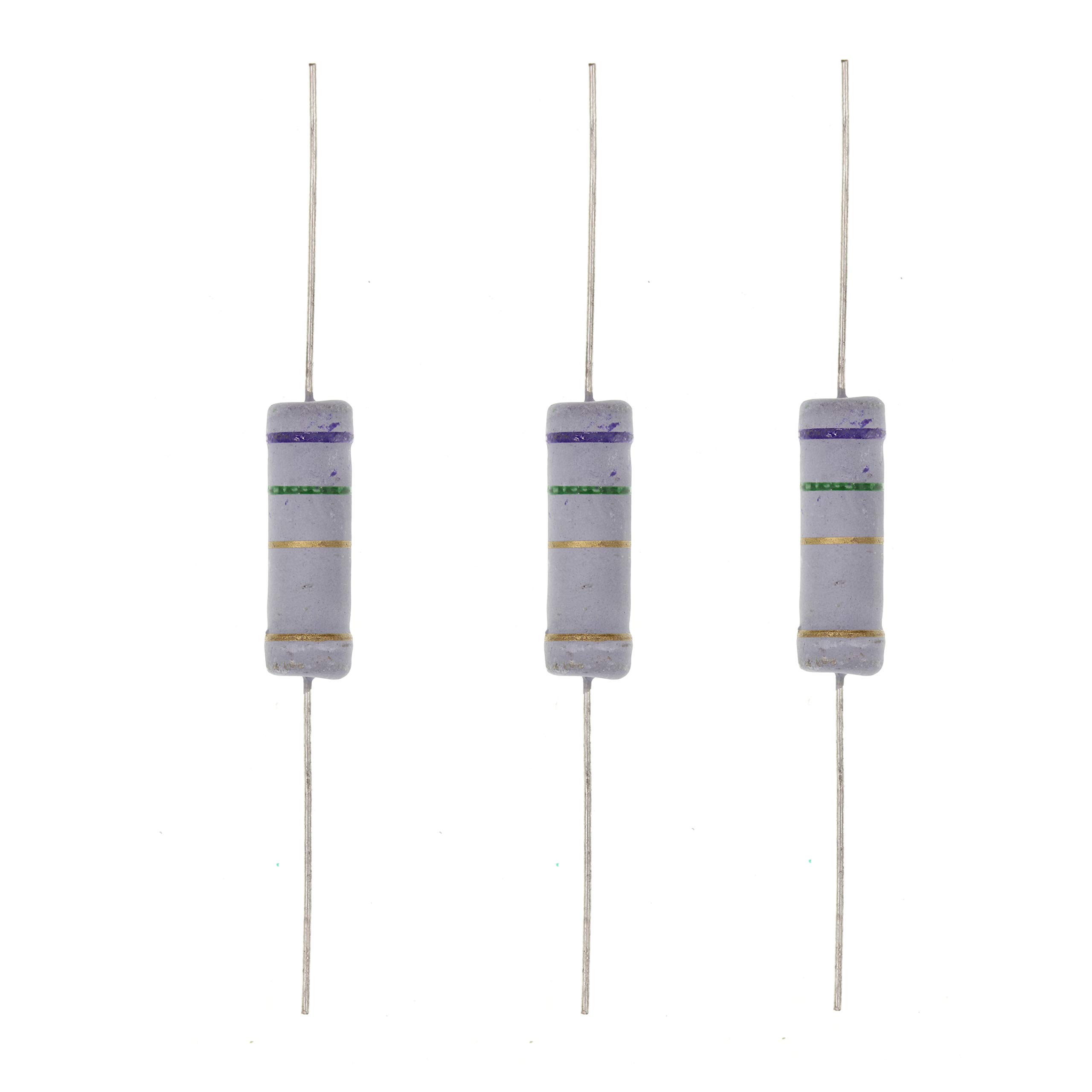 HUABAN 10PCS 5W 5 Watts 7R5 7.5 Ohm 5% Metal Oxide Film Resistor