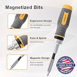 MULWARK Screwdriver Bit Set & Socket Kit, 77-Pieces
