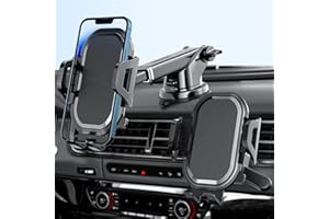 FBB Phone Holder Mount for Car [ Off-Road Level & Stable Hook ] Windshield Dashboard Air Vent Universal Hands-Free Automobile Mounts Cell Phone Holder Fit for iPhone Smartphones