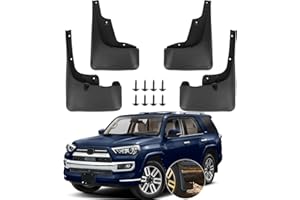 Kistrba Mud Flaps Compatible with Toyota 4Runner 2012-2022, Front Rear Fenders, Driver Passenger Side Mud Guard, No Drill Splash Guard Exterior Accessories, 4pcs