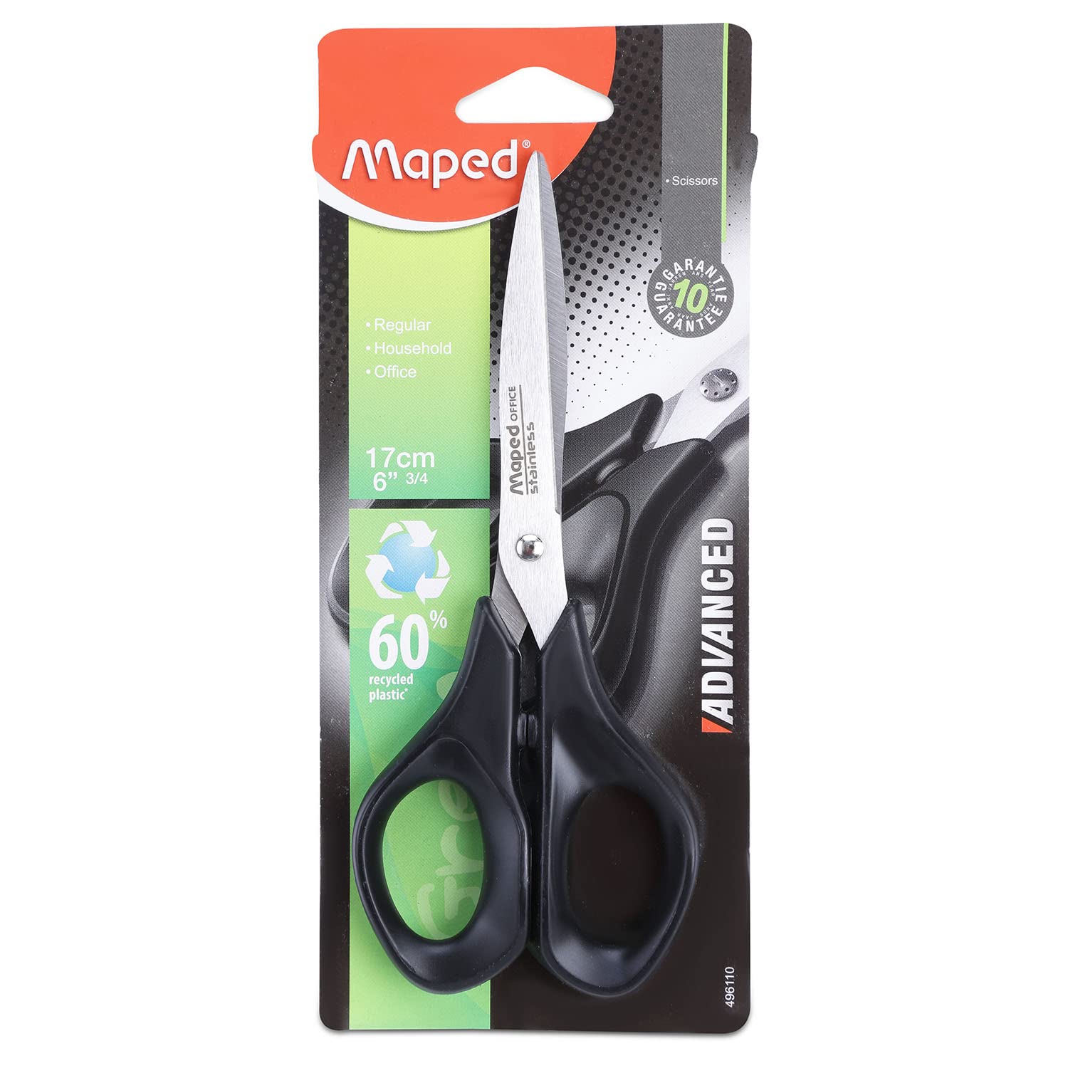 Maped Office Advanced Symmetrical Scissors 17cm