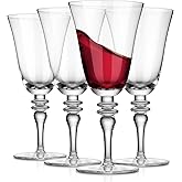 Royalrose Premium Delight 14.2 oz Vintage Red Wine Glasses Set of 4, Goblets Glasses for Wine, Cocktails, Sparkling Water, Elegant Drinkware for Entertaining or Daily Use (Vintage Wine Glasses)