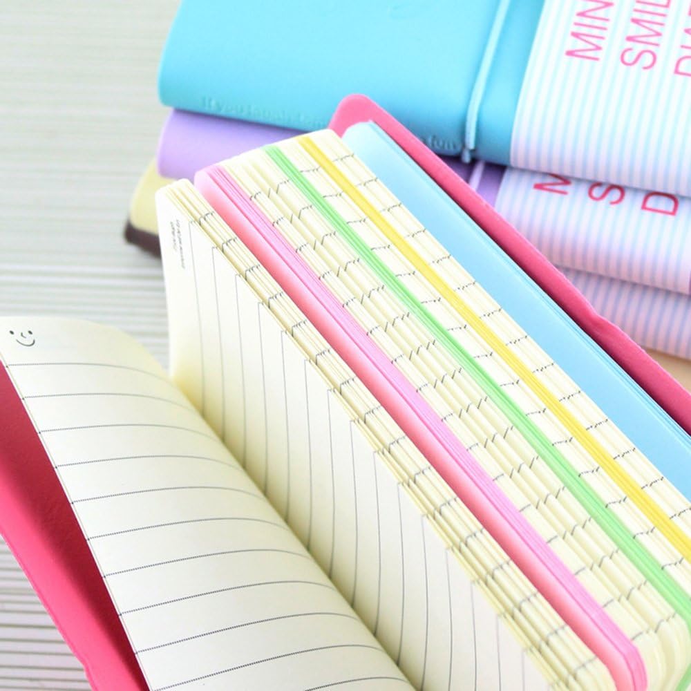 Fixget Mini Notebook, CRIVERS Design Diary/Journal with Rubber Band - Image 5