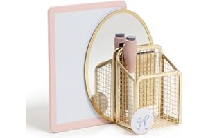 U Brands Magnetic Locker Accessories and Decorating Kit, 5 Piece Set, Locker Organizer, Back to School Essentials, Pink Charm