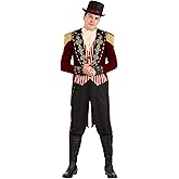 Fun Costumes Men's Scary Ringmaster Costume - Medium - Multi-Color