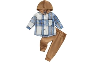CIYCUIT 2Pcs Baby Boys Hoodie Tops Pants Set Dinosaur Deer Print Sweatsuit Fall Winter Outfits
