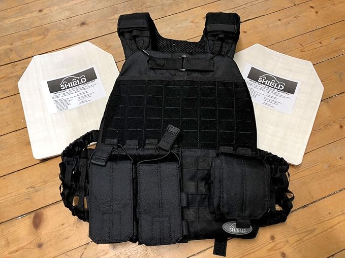 SHIELD Schnellabwurf Plate Carrier Alpha ONE Plattenträger Weste, Einsatzweste. Zusätzlich sind Platten bis NIJ IV (SK4) opti