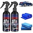 Multi-Functional Coating Renewal Agent, Ceramic Coating for Cars, Car Coating Agent Spray, 3 in 1 Ceramic Car Coating Spray, 3 in 1 High Protection Quick Car Coating Spray, Waterless Wash (2 Sets)