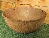 Ambassador 4x Natural Coco Hanging Basket Liners 14 Inch cupped shape view 4