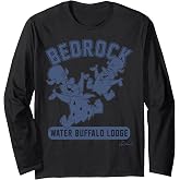 The Flintstones Bedrock Water Buffalo Lodge Collegiate Long Sleeve T-Shirt