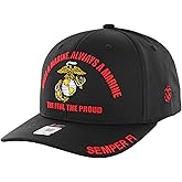Marine Corps Hat for Men USMC Veteran, Official Licensed Adjustable US Marines Semper Fi Cap
