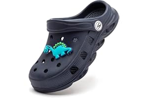 WOUEOI Kid's Girls Boys Clogs Garden Shoes Cartoon Slides Sandals Beach Slipper Children