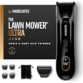 MANSCAPED&reg; The Lawn Mower&reg; Ultra Gen 6 Groin &amp; Body Hair Trimmer | SkinSafe&reg; technology blades, metal frame, Waterproof Wet/Dry, USB-C, Storage Pouch, Men&rsquo;s Ball Shaver, Gunmetal Gray