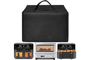 Dust Cover Case for CHEFMAN 6 Quart Dual Basket Air Fryer/for Panasonic 4-Slice Toaster Oven Countertop NB-G110P/NB-G200P,Hea