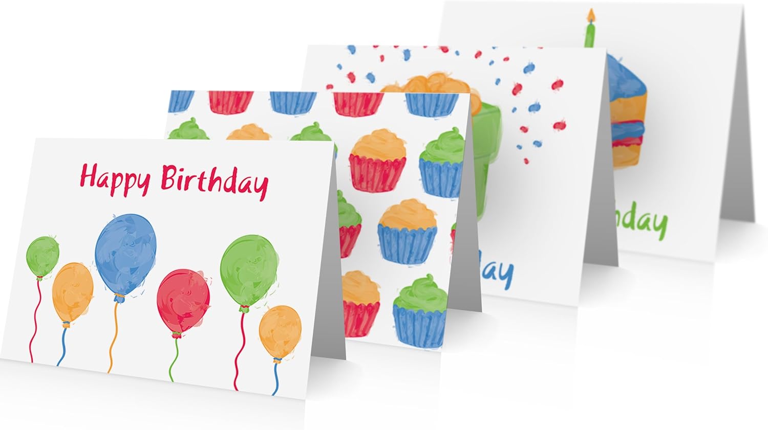Birthday Card Variety Pack (12 Cards and Blank Envelopes) Birthday