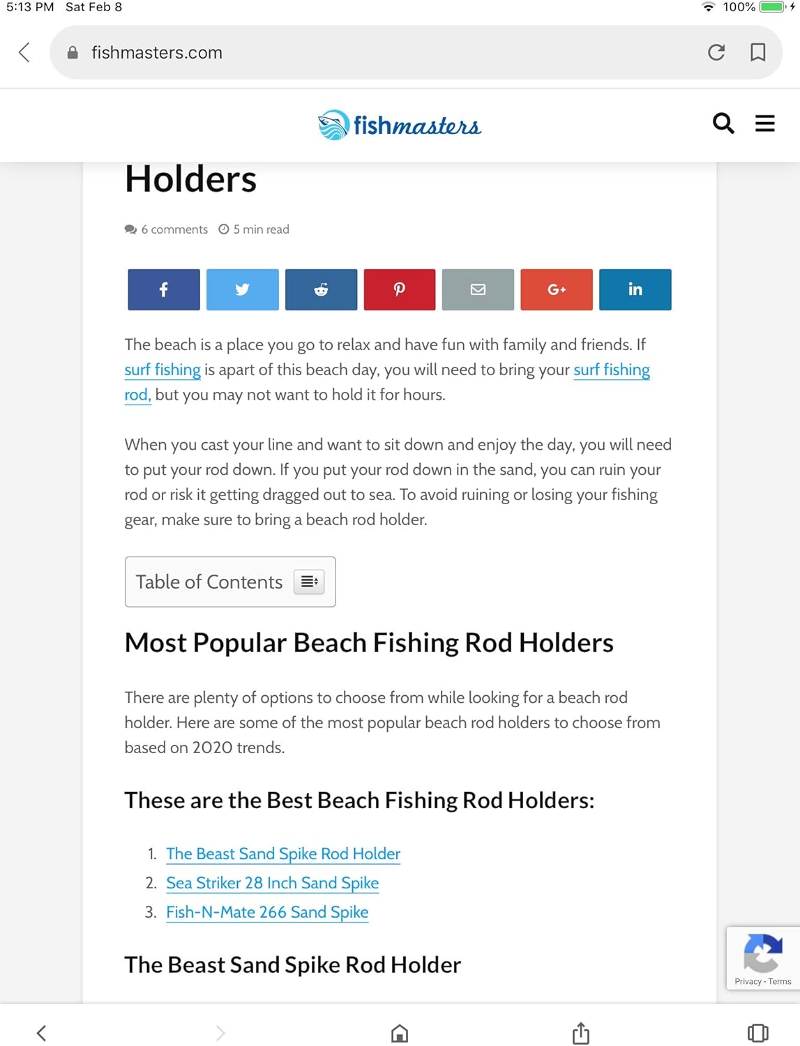 the beast sand spike rod holder