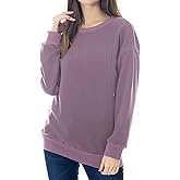 Smallshow Fleece Maternity Nursing Sweatshirt Long Sleeve Breastfeeding Tops
