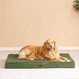 EHEYCIGA Orthopedic Dog Bed Medium 76x51x9cm Removable Cover Dark Green view 9