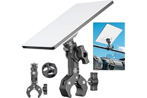 AUDEETO Starlink Mini Mount - Upgraded Non-Spherical Joints Adjustable Clamp Mount for RV Yacht Camper, Starlink Mini Accessories with 2024 Pipe Adapter, Not 2025 Old Pipe Adapter (SPX-04171000-515)