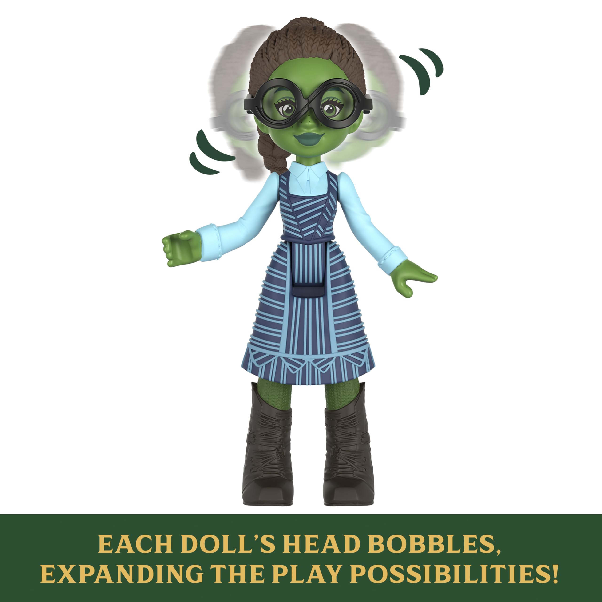 Mattel Universal Pictures’ Wicked Students of Shiz Multipack, 5 Small Dolls with Signature Looks and 9 Storytelling Accessories, Inspired by The Movie
