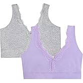 Fruit of The Loom Women's 2-Pack Full Coverage Wireless Cotton Bra - Soft & Everyday Comfort