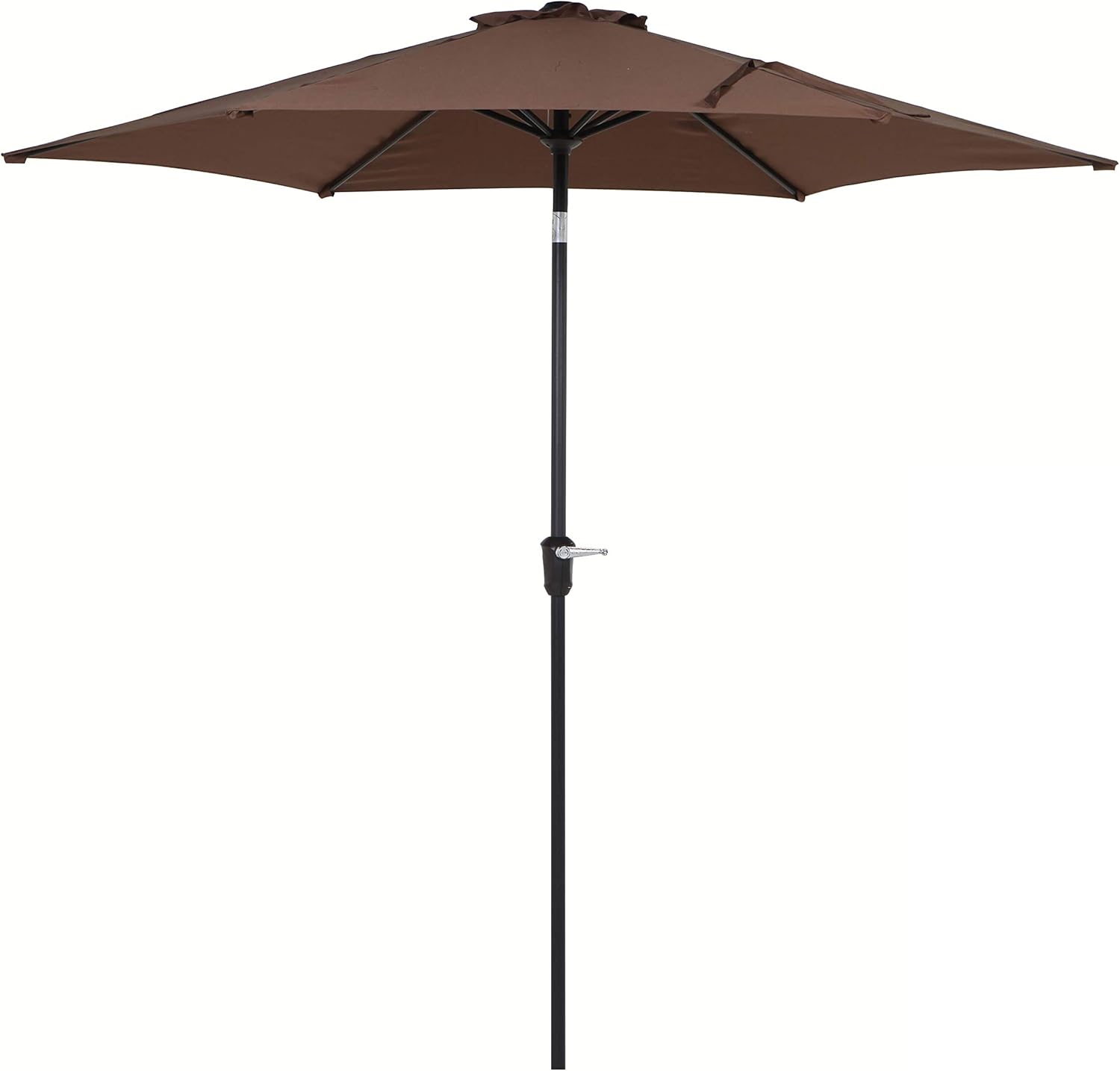 Amazon Com Grand Patio 9 Ft Aluminum Patio Umbrella Uv Protected Outdoor Umbrella With Push Button Tilt And Crank Coffee Garden Outdoor