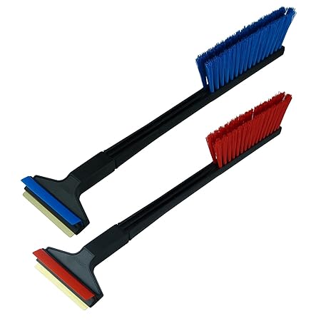 A056-2 2 Stück Auto Eiskratzer Murska Eisschaber 420mm Messingklinge Messingschaber Schneebesen Schneebürste lang Schneefeger