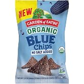 Garden of Eatin' Organic No Salt Blue Corn Tortilla Chip 14 oz