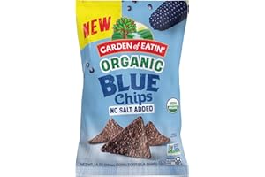 Garden of Eatin' Organic No Salt Blue Corn Tortilla Chip 14 oz