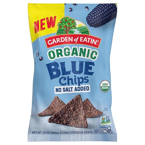 GARDEN OF EATIN’ ORGANIC NO SALT BLUE CORN...