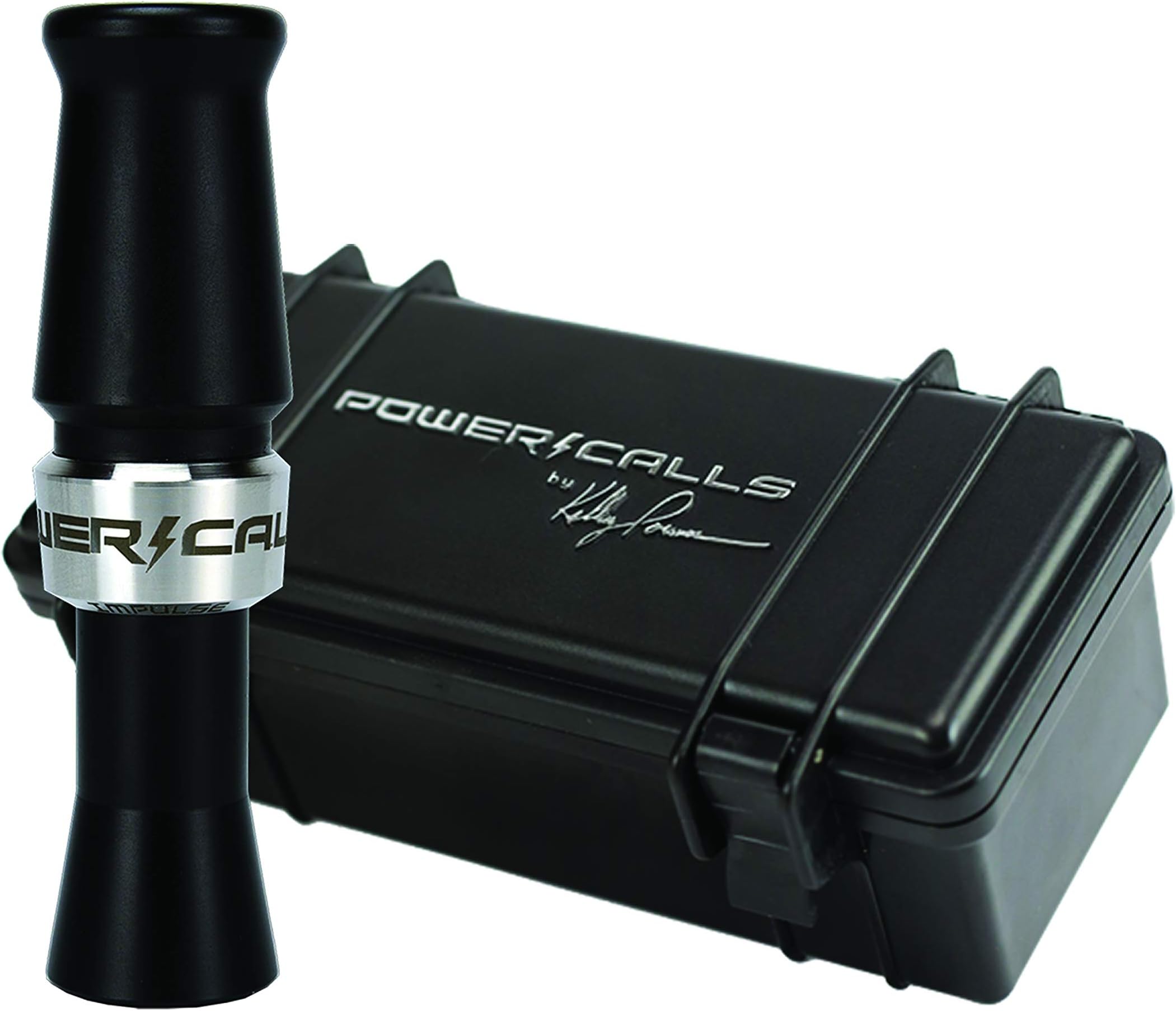 Mallard Duck Call | Impulse2 | Machined CNC Acrylic Double Reed Call | Great for Competition & Waterfowl Hunting | Stealth Black