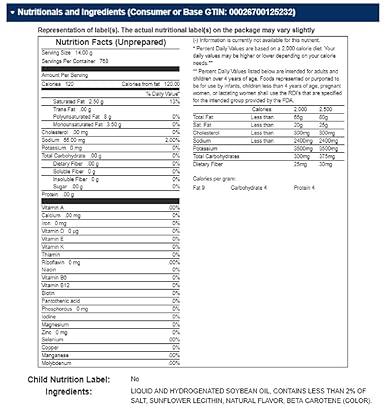 Ventura Foods Phase Trans Fat Free Liquid Butter Alternative 1