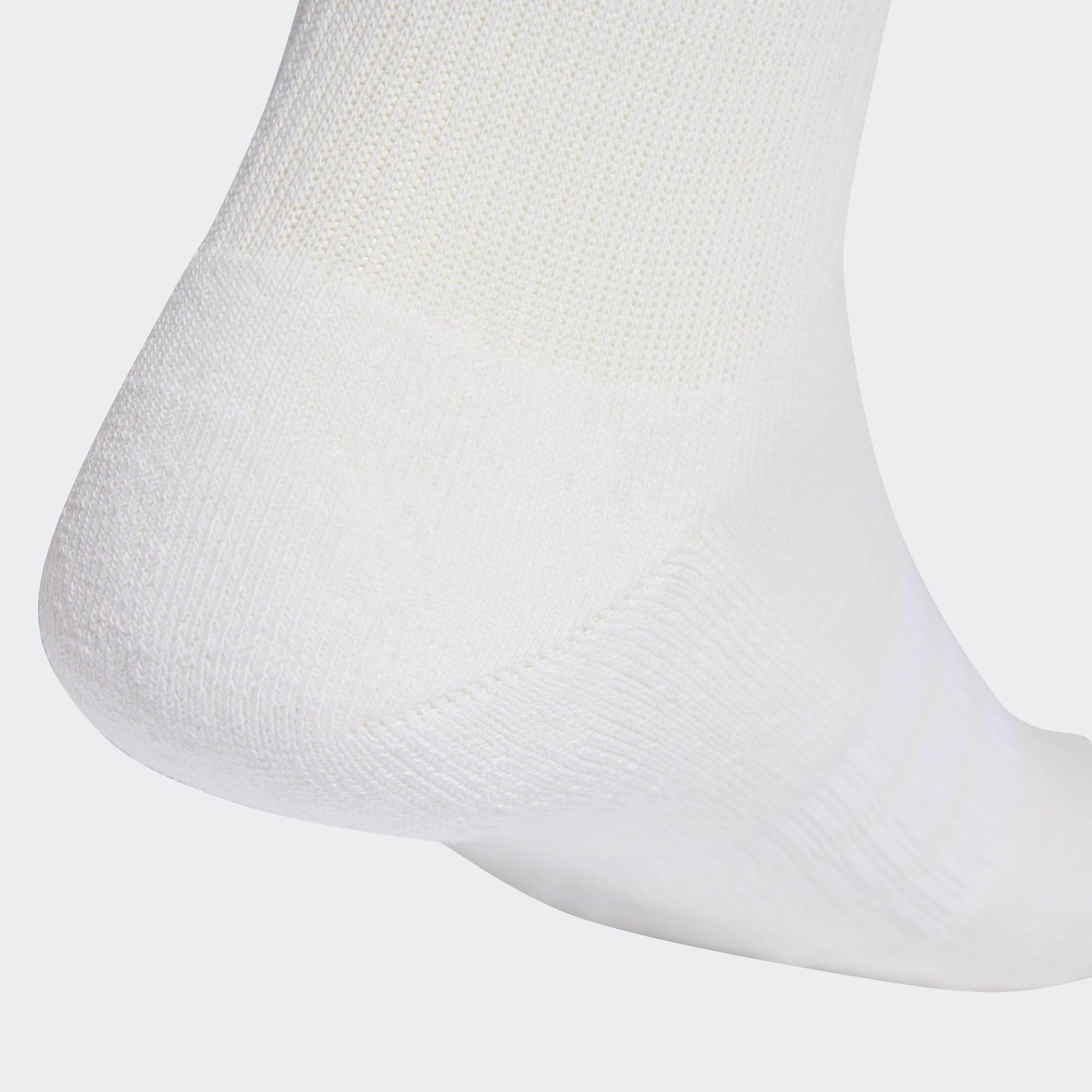 adidas Unisex CUSHIONED CREW SOCKS 6 PAIR PACK, white/white/black, 42-45 4