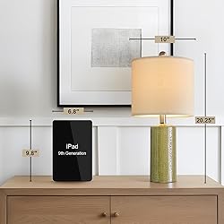 G-SAFAVA 20.25" Small Single Table Lamp for Bedroom