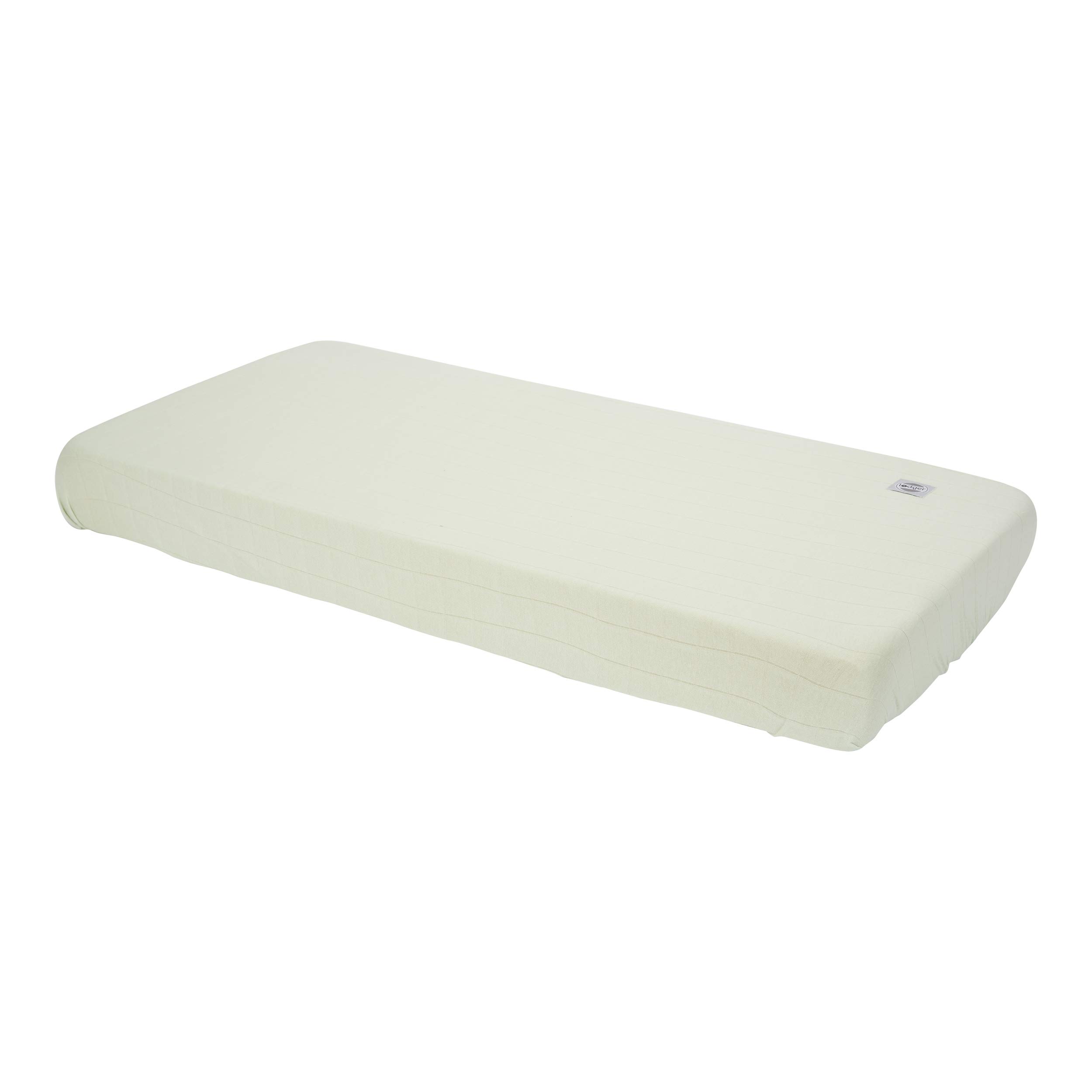 Lodger Solid Baby Nursery Crib Sheets, Green, 70 x 140 cm