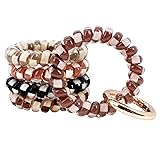 BIHRTC 5 Color Keychain Wrist Coil Wristband Spiral