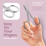 FABINOC Straight Nail Scissors for Fingernails Toenails German Stainless Steel view 3