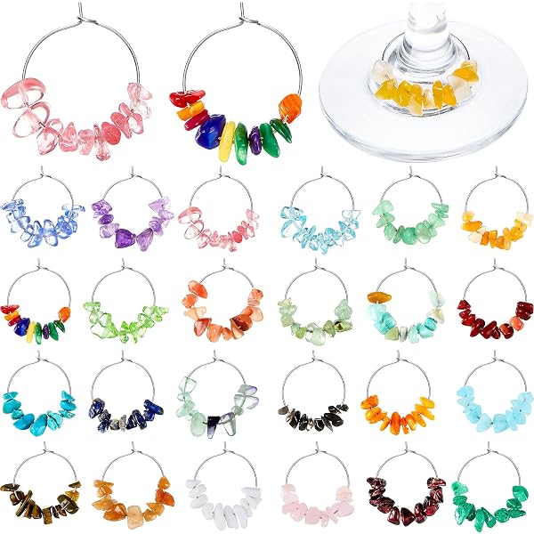 MONNEL Set Of 4 Poker Love Heart Wine Charms – Zinc Alloy Glass Markers With Velvet Bag For Parties