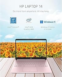 HP New 14" HD Ultral Light Thin Laptop, Quad-Core