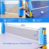 FBSPORT Table Tennis Set with 2 Paddles 6 Balls Retractable Net Carry Bag view 3