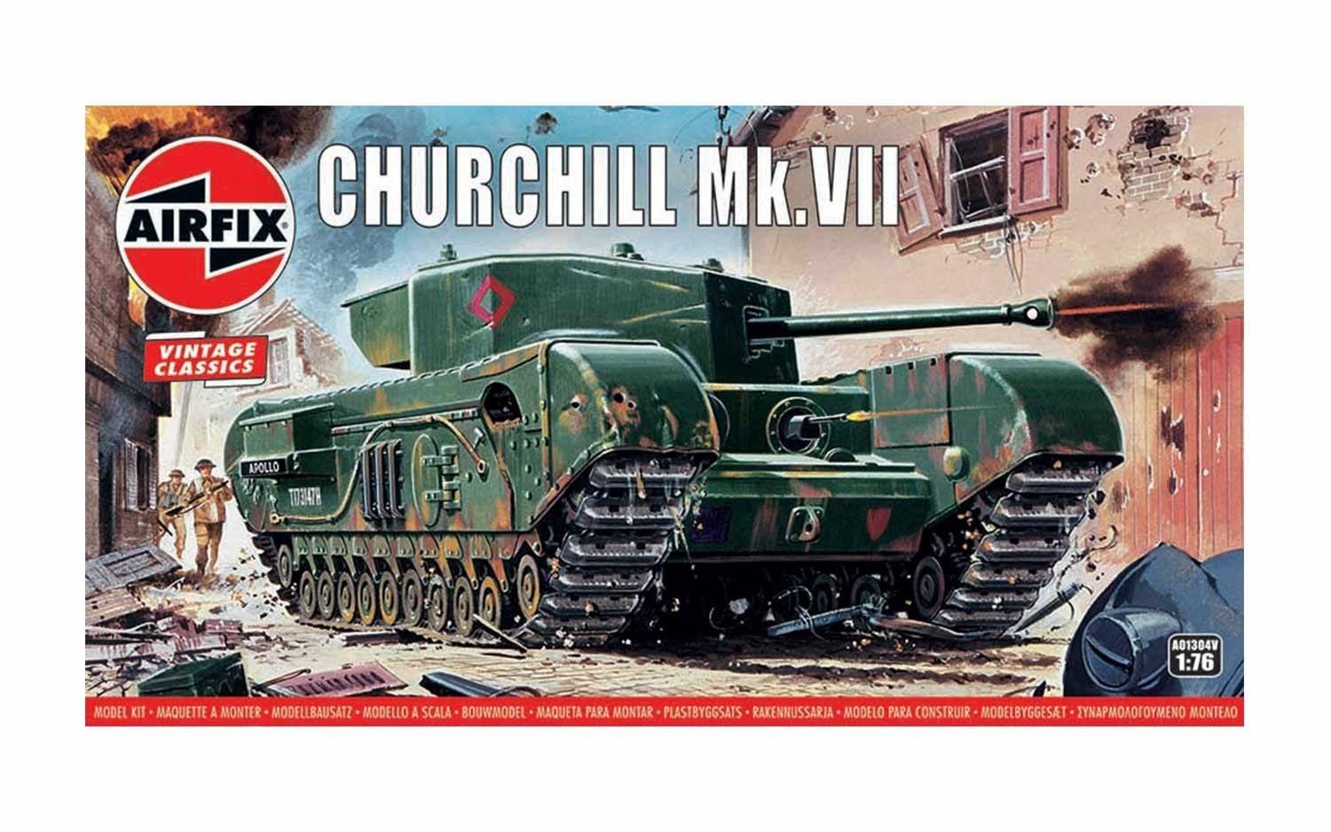 Airfix Vintage Classic 1/76 Churchill Mk.VII Tank # A01304V