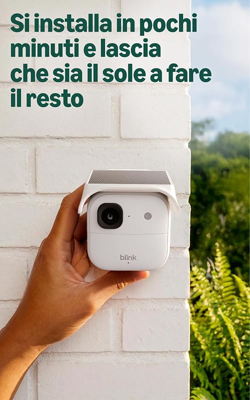 Solaris 2K+ (ultima gen.), Videocamera di sicurezza intelligente senza fili a energia solare, Video 2K, Modulo di sincronizzazione incluso, 1 sistema con videocamera (bianco)