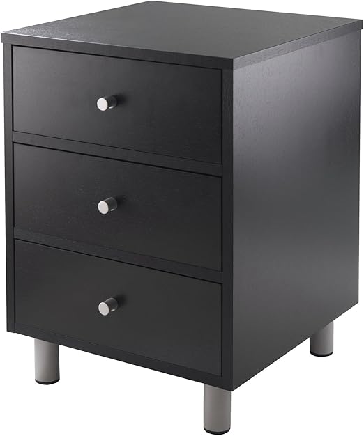 Amazon Com Winsome Daniel Night Stand Black Furniture Decor